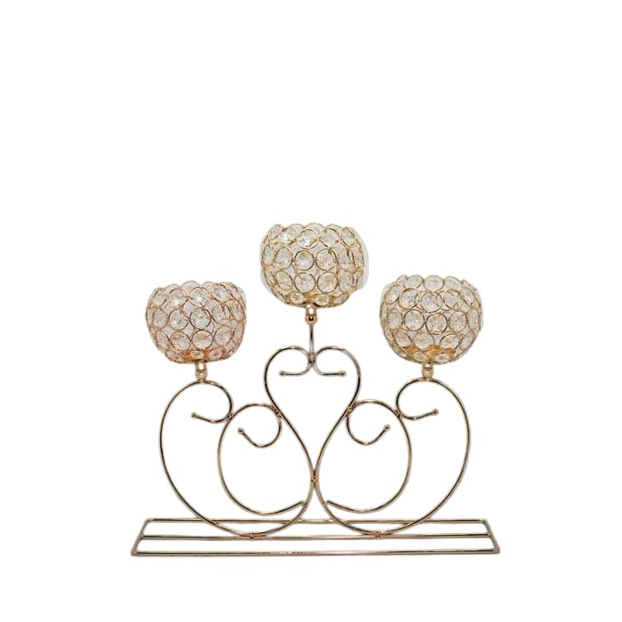 3P Crystal Beads Candle Stand
