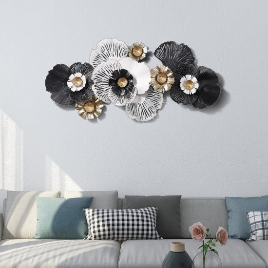 FLORET DESIGN METALLIC WALL HANGING (52×26 INCH)