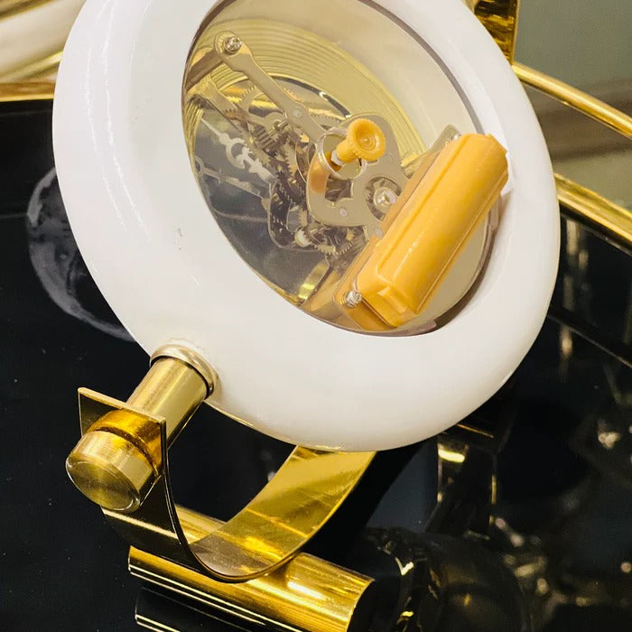 GEARSPHERE METALLIC TABLE CLOCK
