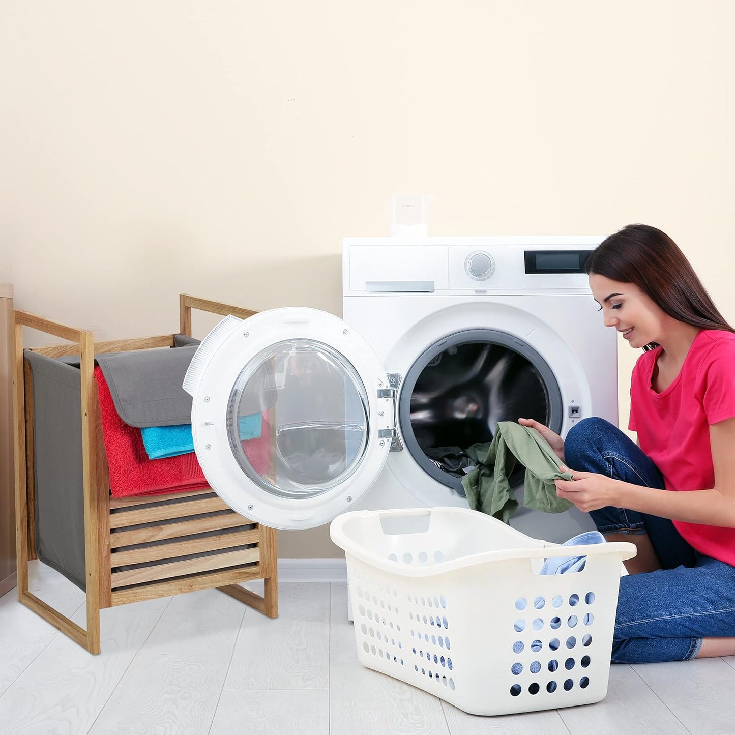 SQUARE LUXURY LAUNDRY BASKET
