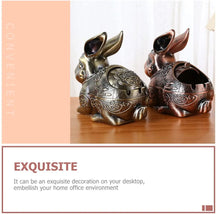 METALLIC RABBIT ASHTRAY