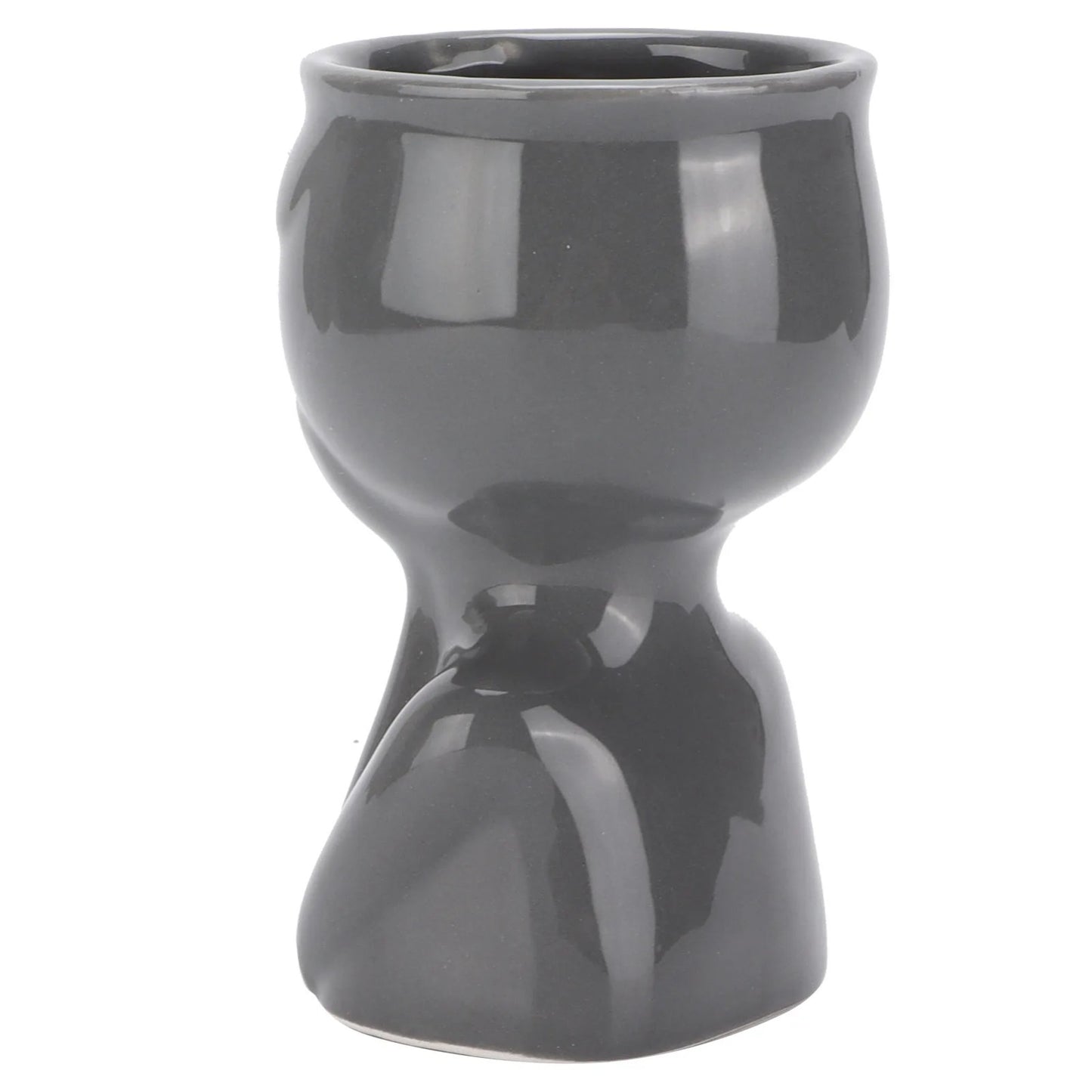 GREY PROFILE PLANT POT
