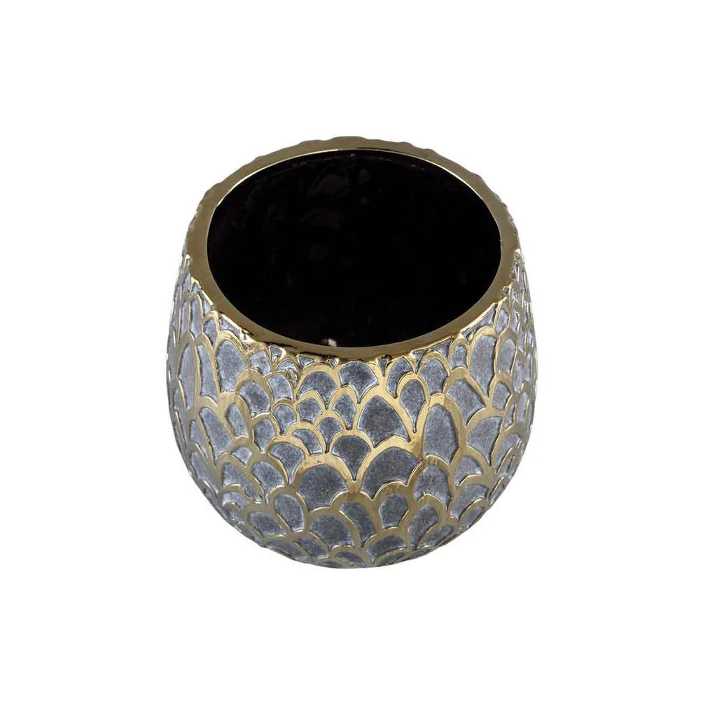 VINTAGE RAISED TEXTURE VASE