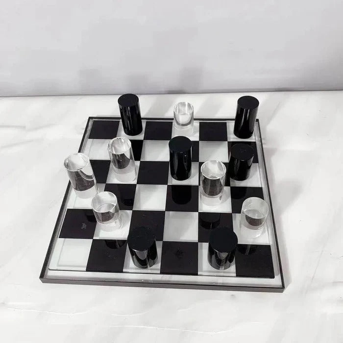 CRYSTAL & MARBLE CHESSBOARD