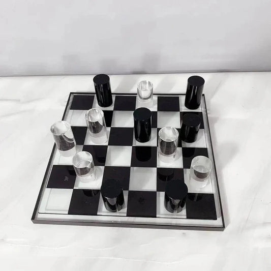 CRYSTAL & MARBLE CHESSBOARD