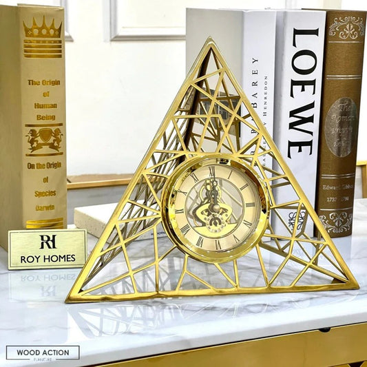 PYRAMID METALLIC CLOCK