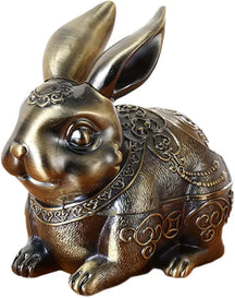 METALLIC RABBIT ASHTRAY
