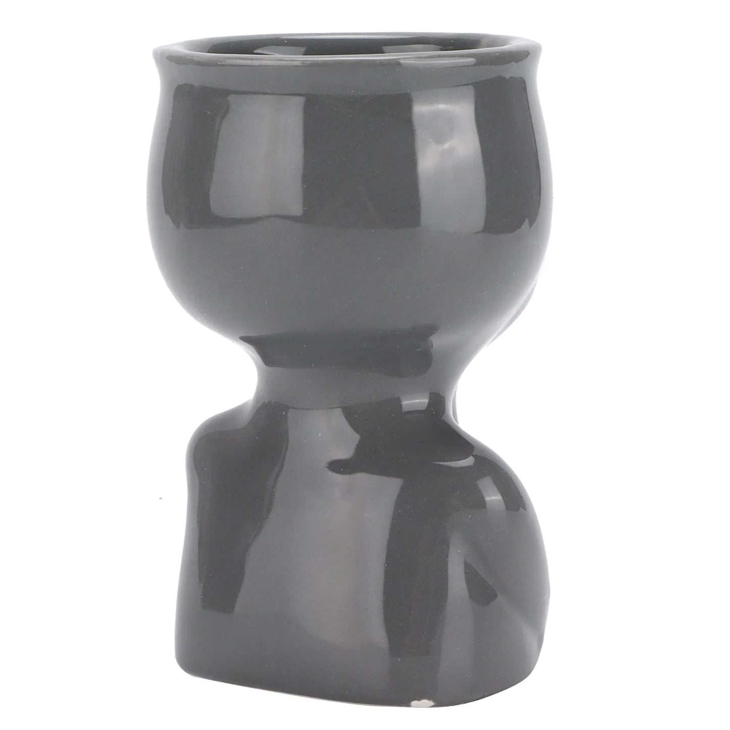 GREY PROFILE PLANT POT