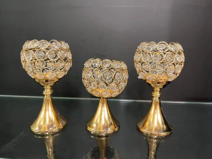 DECORATIVE CANDLE HOLDERS (3PCS)