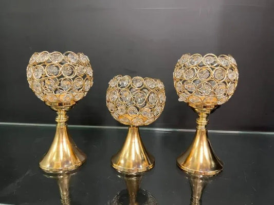 DECORATIVE CANDLE HOLDERS (3PCS)