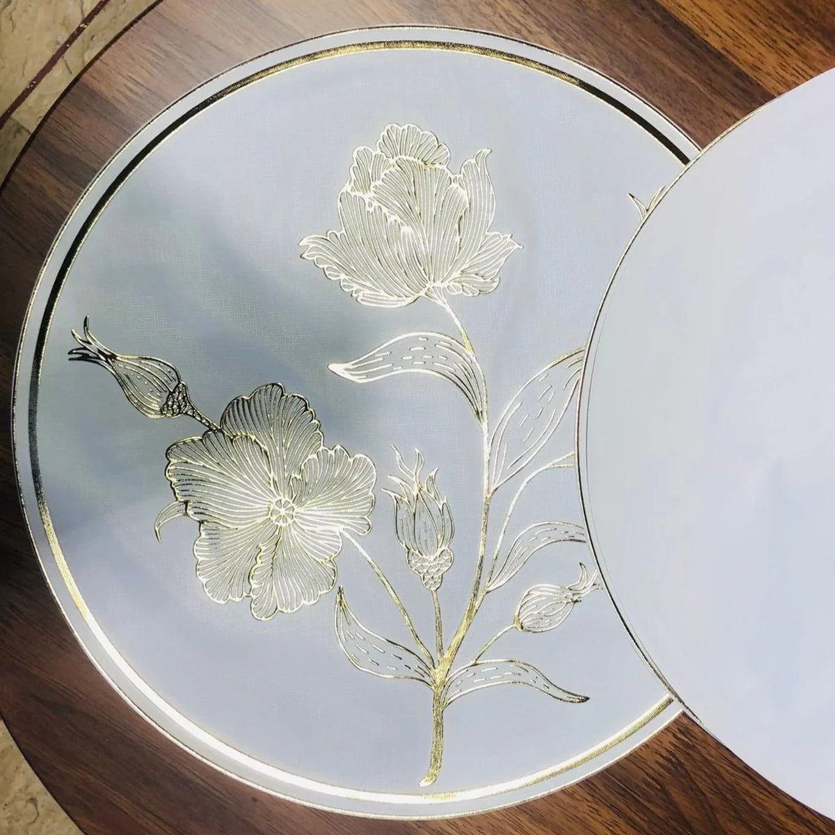 FLOWER DESIGN PLACEMATS (SET OF 2)