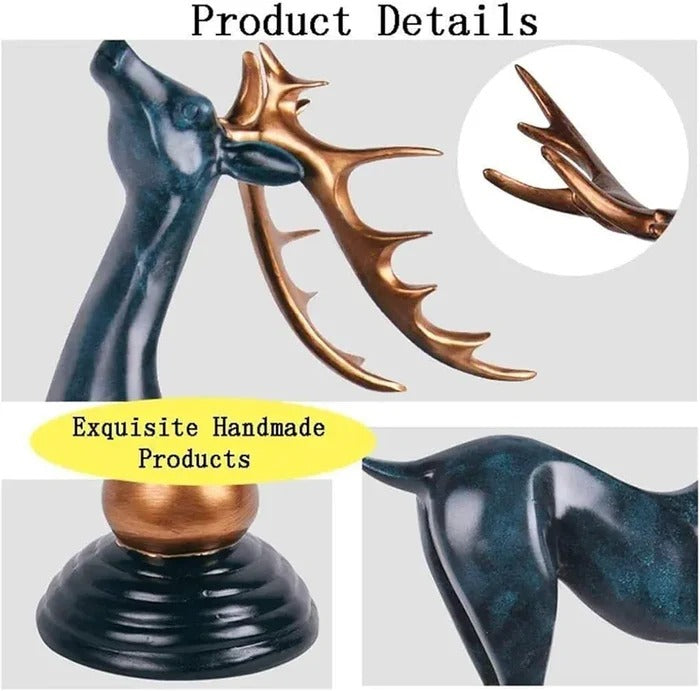 LUXURY DEER STATUE (SET OF 2)