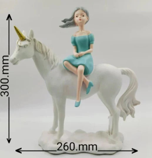PRINCESS ON HORSE SCULPTURE