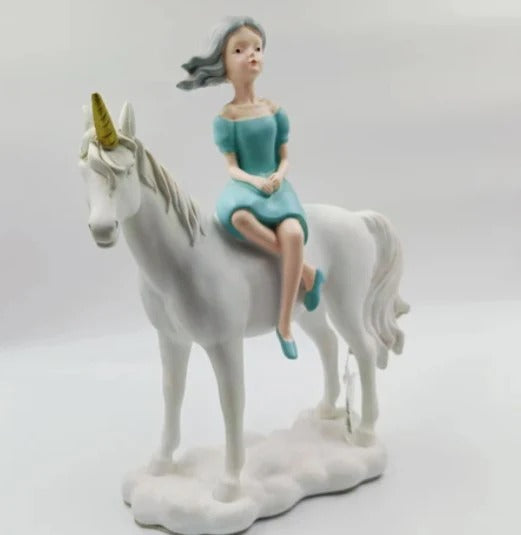 PRINCESS ON HORSE SCULPTURE