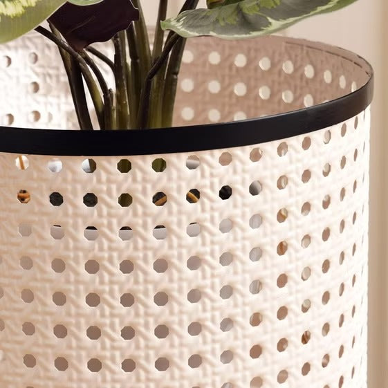 PERFORATED METALLIC PLANT POTS (SET OF 2)