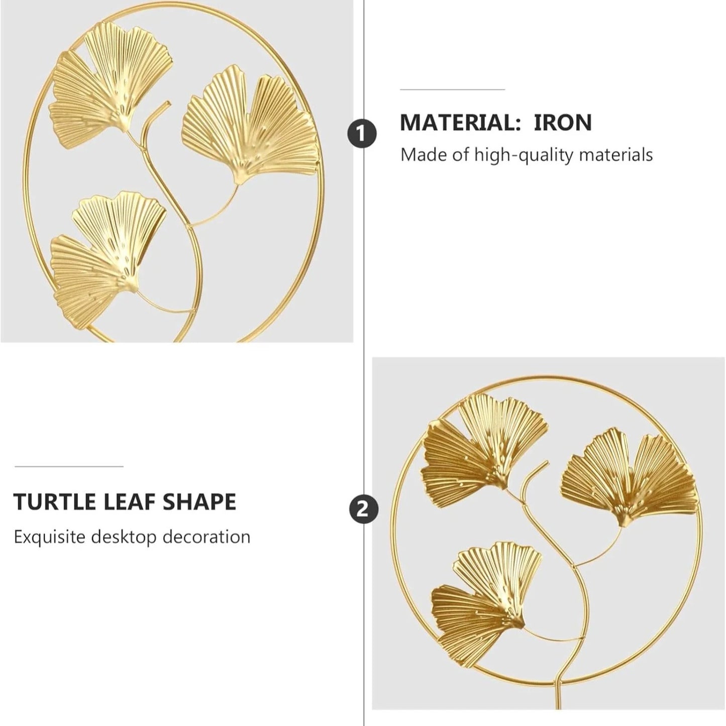 METALLIC LEAF ORNAMENT