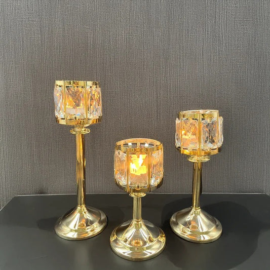 LUXURIOUS CANDLE HOLDERS (3PCS)