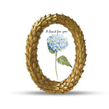 GOLDEN LEAF PHOTO FRAMES (SET OF 2)
