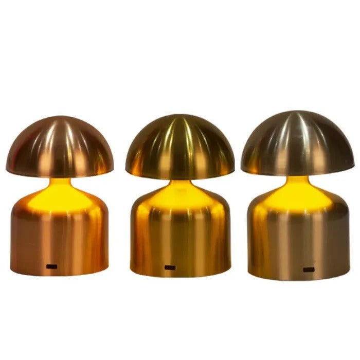 METALLIC RECHARGEABLE TABLE LAMP
