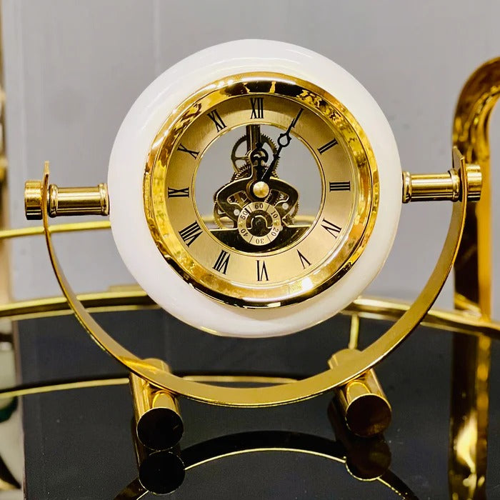 GEARSPHERE METALLIC TABLE CLOCK