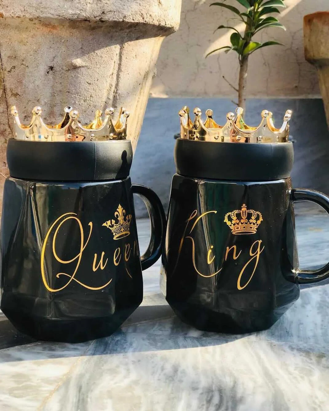 KING & QUEEN MUGS (SET OF 2)