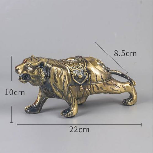 TIGER DESIGN METALLIC ASHTRAY