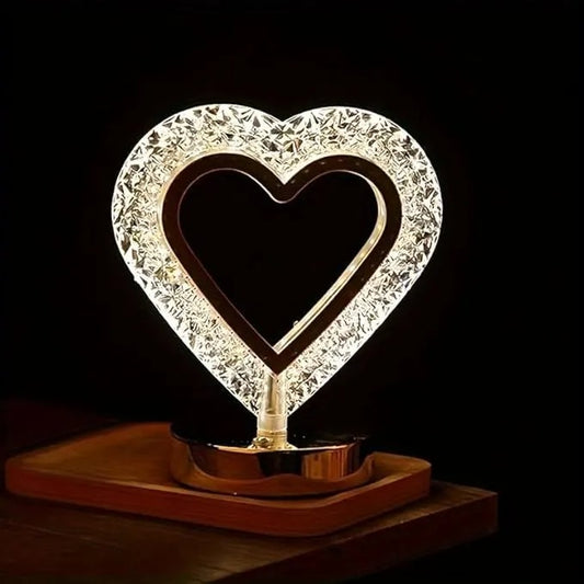 HEART SHAPED LED LAMP TOUCH CONTROL