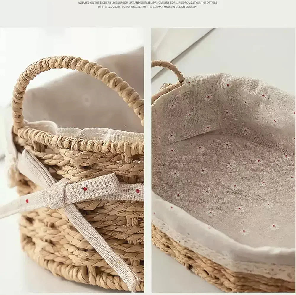OVAL HANDWOVEN STORAGE BASKETS (SET OF 2)