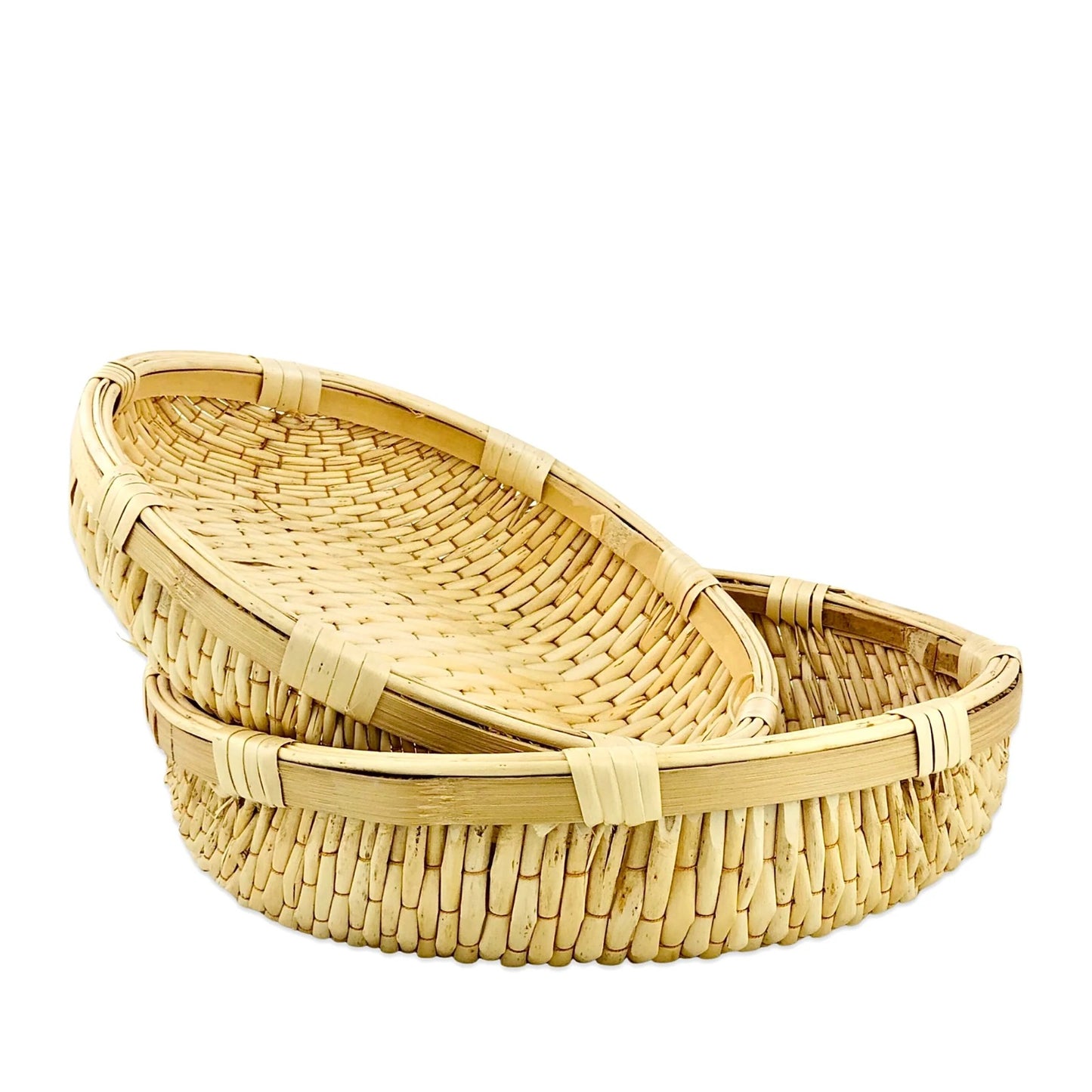 MULTIPURPOSE BAMBOO BASKETS (SET OF 2)
