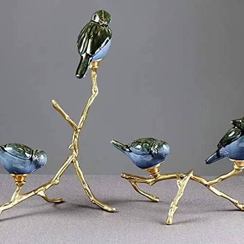 CREATIVE NORDIC BRASS BIRDS DECOR