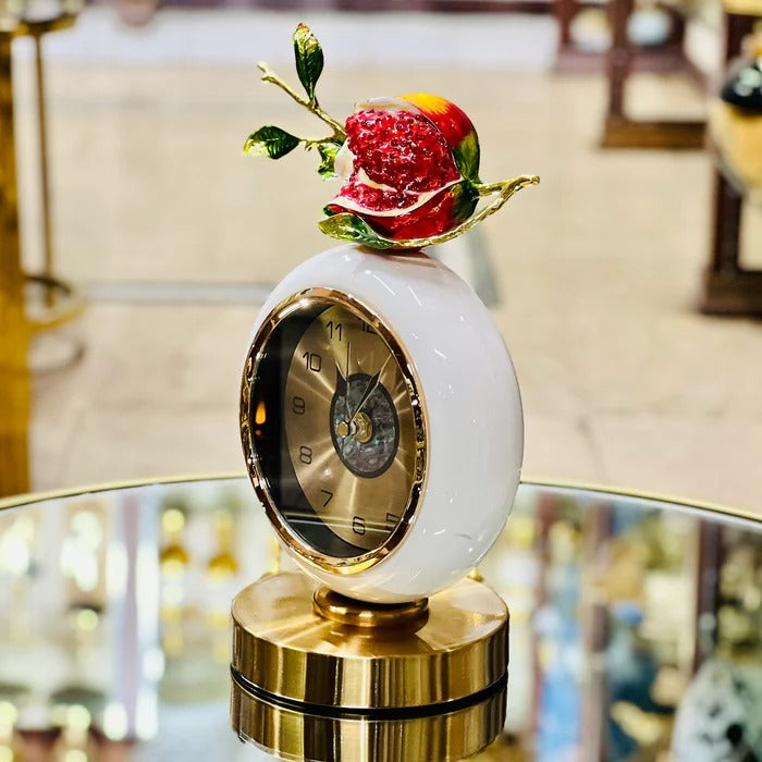 POMEGRANATE DESIGN TABLE CLOCK