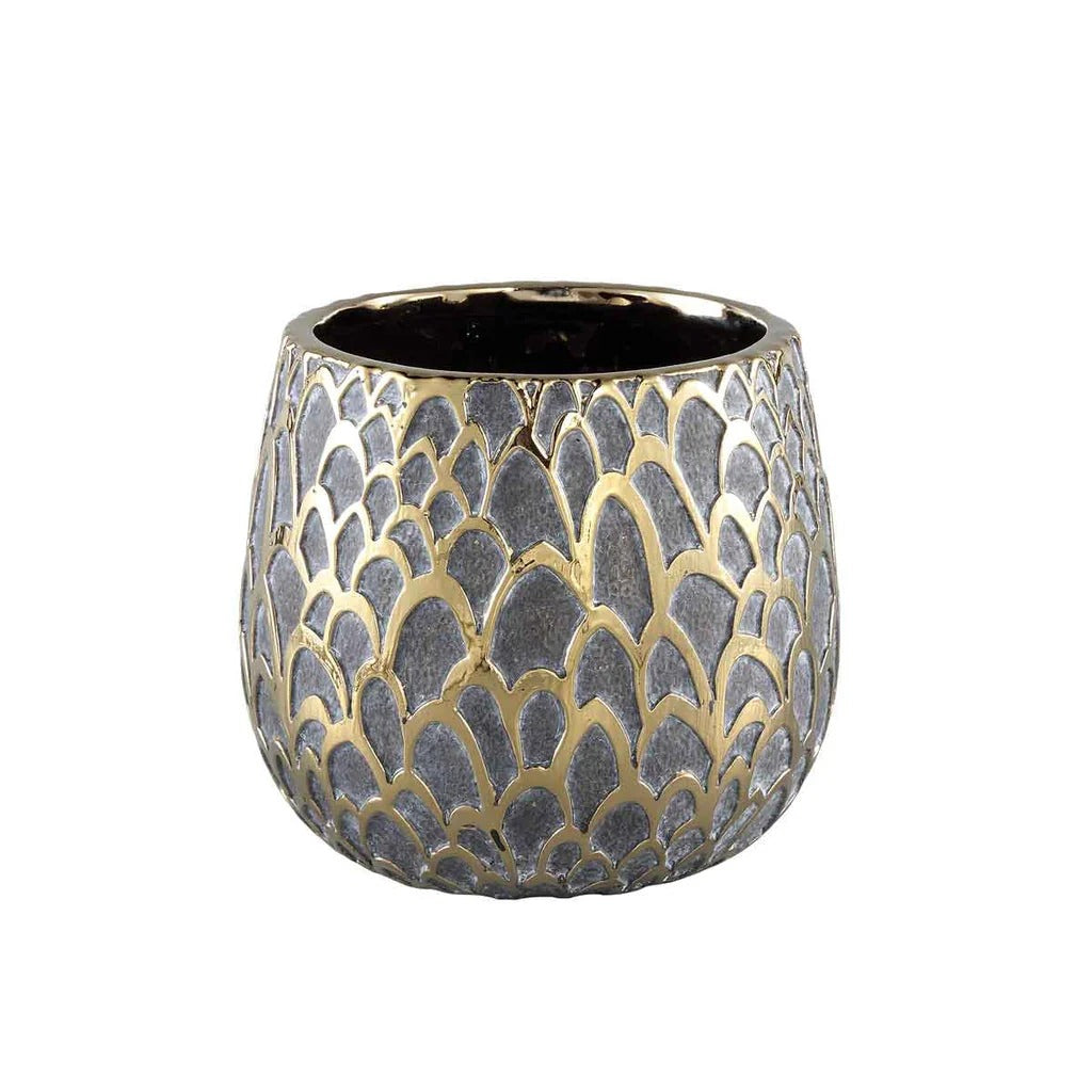 VINTAGE RAISED TEXTURE VASE