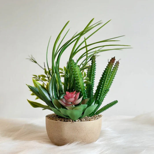 ABSTRACT PLANTER WITH DUCTILE POT