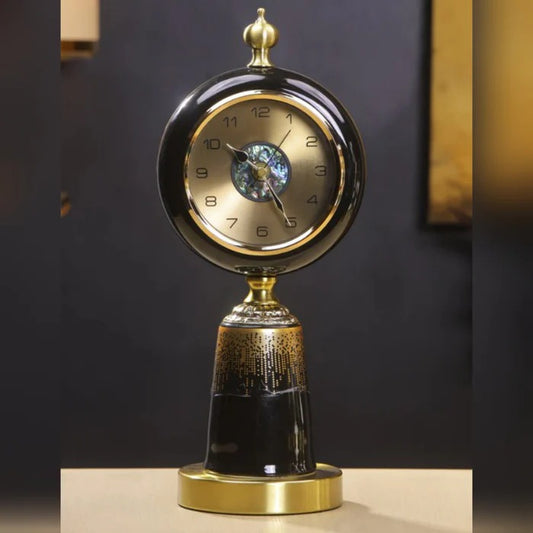 LUXURY BLACK TABLE CLOCK