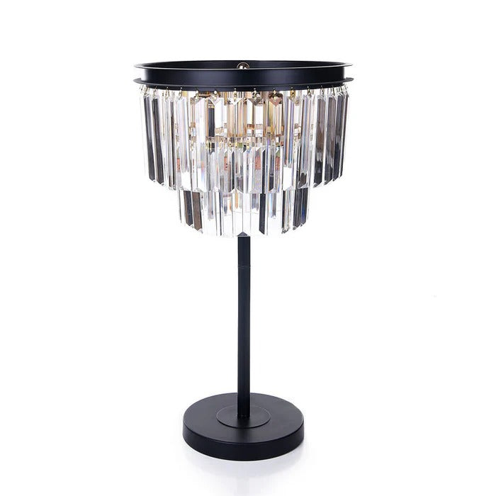CIRCULAR CRYSTAL TABLE LAMP