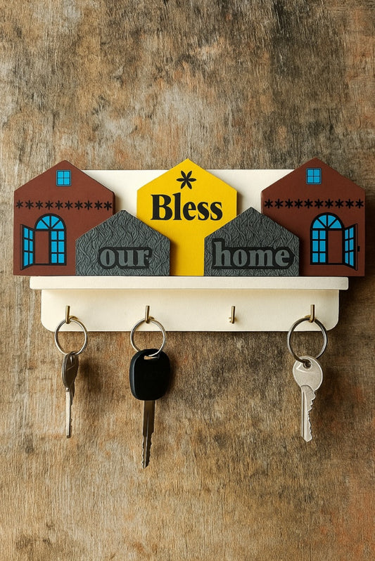 WOODEN WALL KEYHOLDER