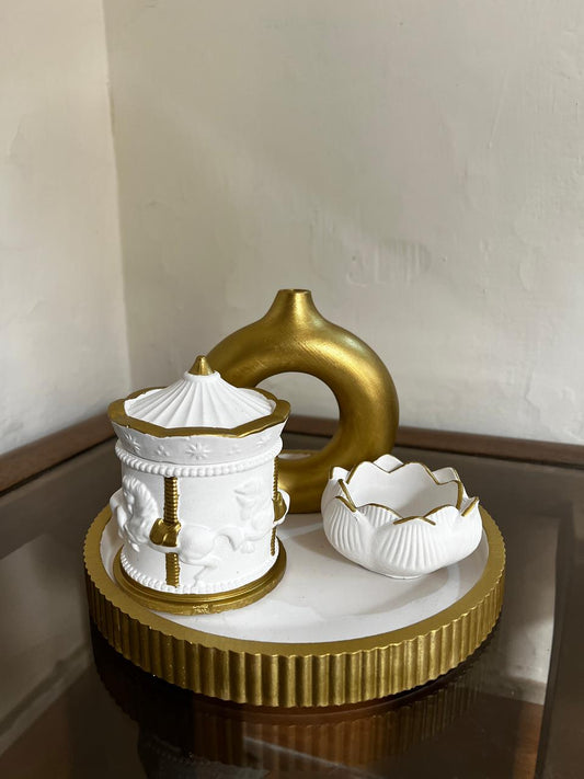ROUND DESIGN TRAY SET