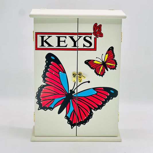 BUTTERFLY DESIGN WOODEN KEY HOLDER