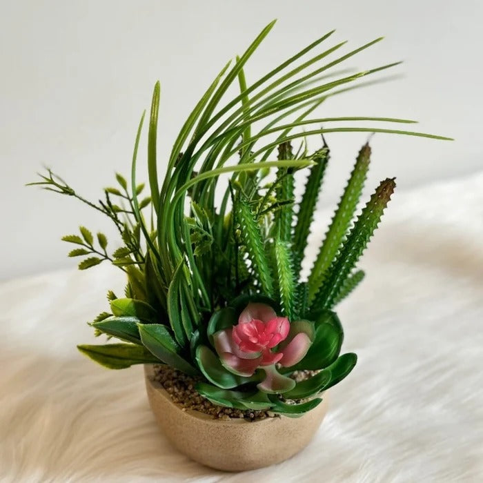 ABSTRACT PLANTER WITH DUCTILE POT