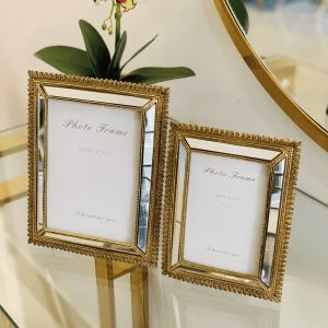 GOLDEN PHOTO FRAME (SET OF 2)