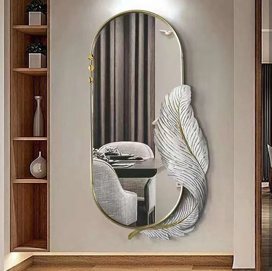LUXURY LEAFLET DESIGN WALL MIRROR