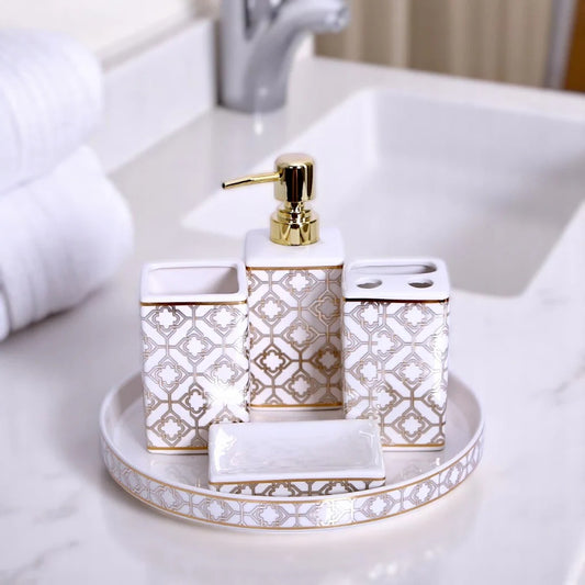 SOVEREIN BATH SET WITH TRAY
