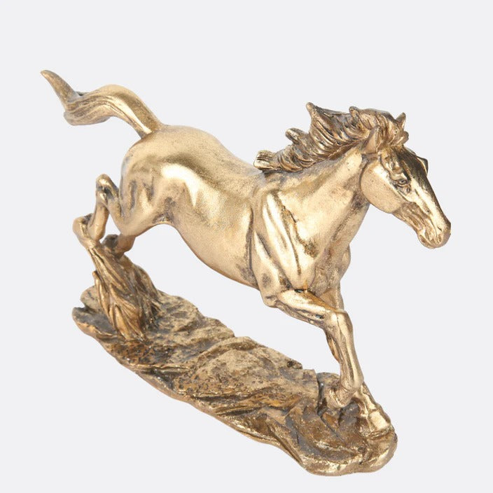 LUXURY GOLDEN HORSE DECORATIVE SHOWPIECE