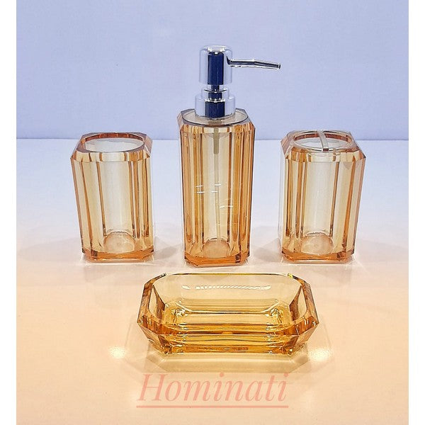 TRANSPARENT BATH SET (4 PCS)