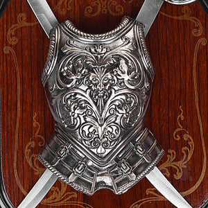 DECORATIVE HERALDIC SHIELD WITH SWORD ROYALTY