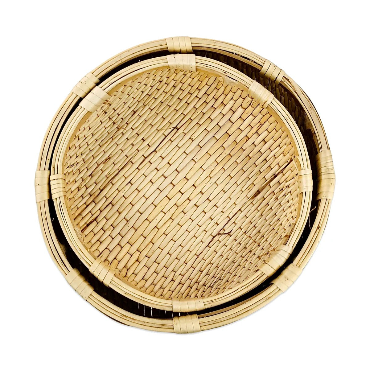 MULTIPURPOSE BAMBOO BASKETS (SET OF 2)