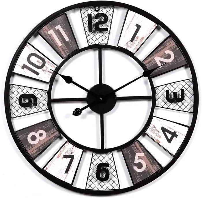 METALLIC ABSTRACT WALL CLOCK