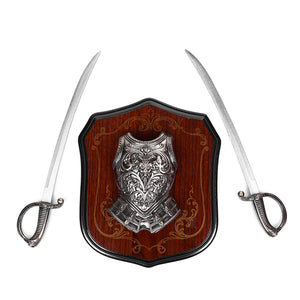 DECORATIVE HERALDIC SHIELD WITH SWORD ROYALTY