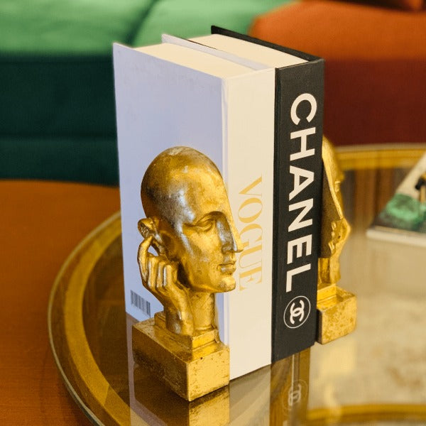 PENSIVE BOOKENDS