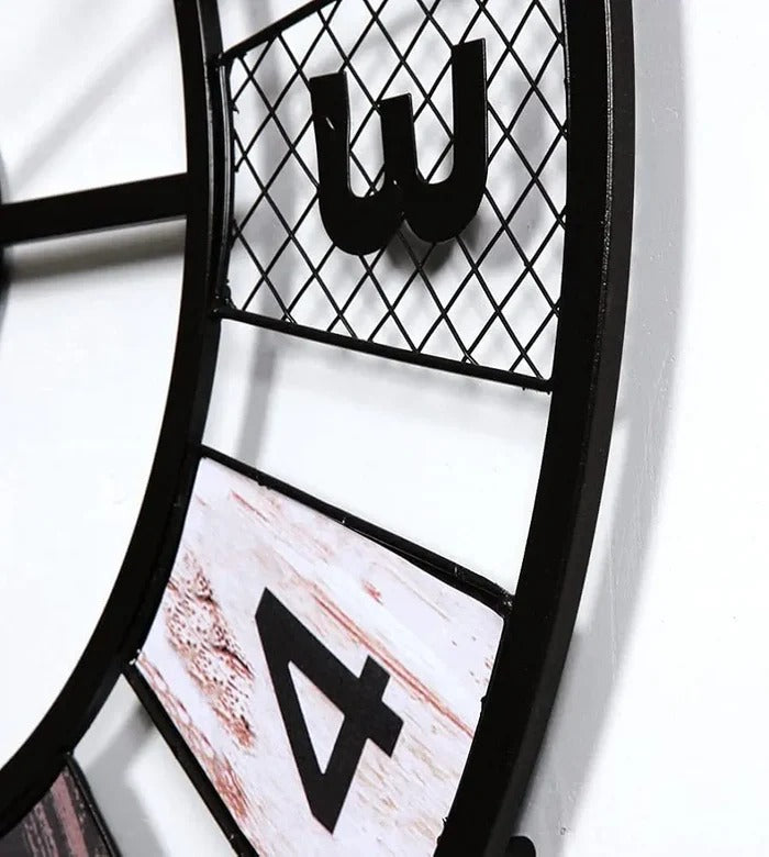 METALLIC ABSTRACT WALL CLOCK